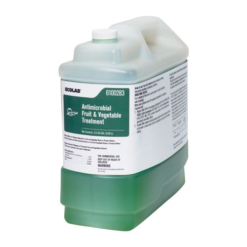 Tratamiento antimicrobiano para frutas y verduras Ecolab®, 2.5 galones, n.º 6100283